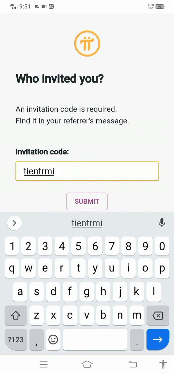 Enter invite code: tientrmi